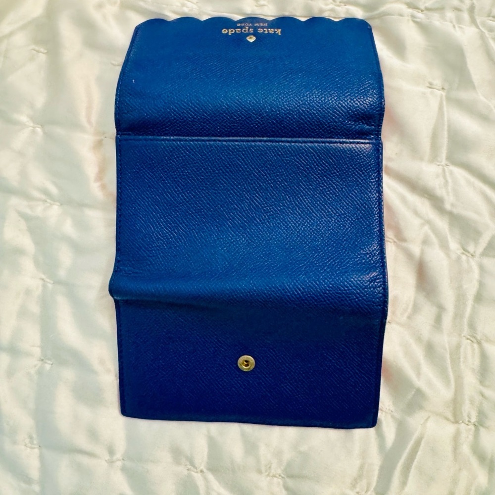 Kate Spade Royal Blue Wallet with Gold Accents - Picture 6 of 7